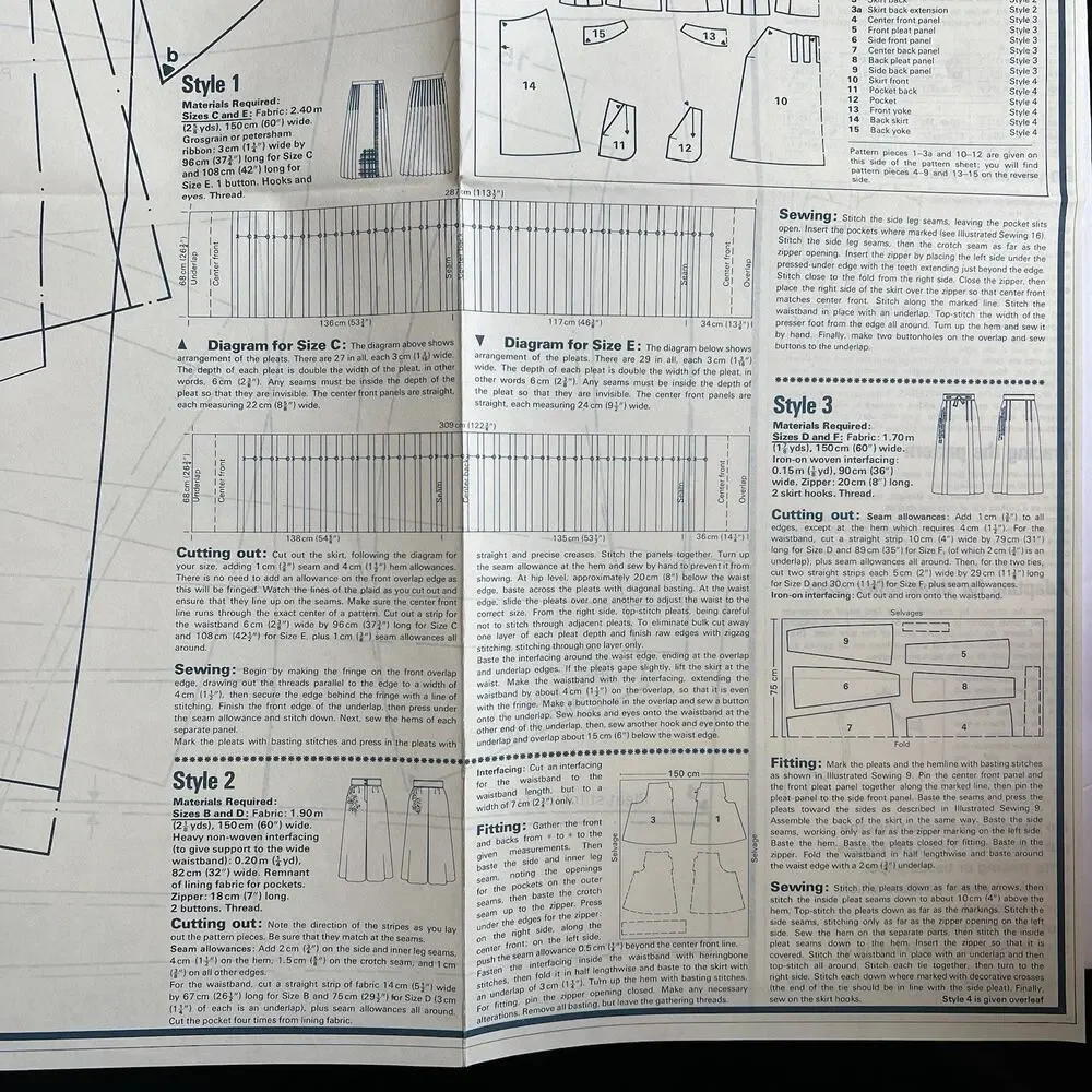 Vintage Designer Sewing Patterns Lot Of 4 Childrens Clothes Skirts Coats Dresses